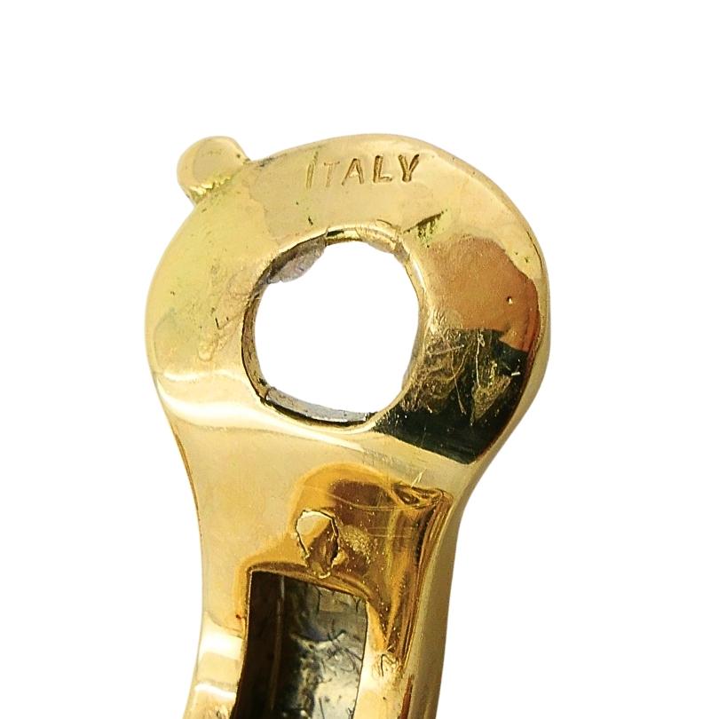 Marina B. Orecchini a clip in oro 18k con topazio, onice e diamanti. in vendita 4