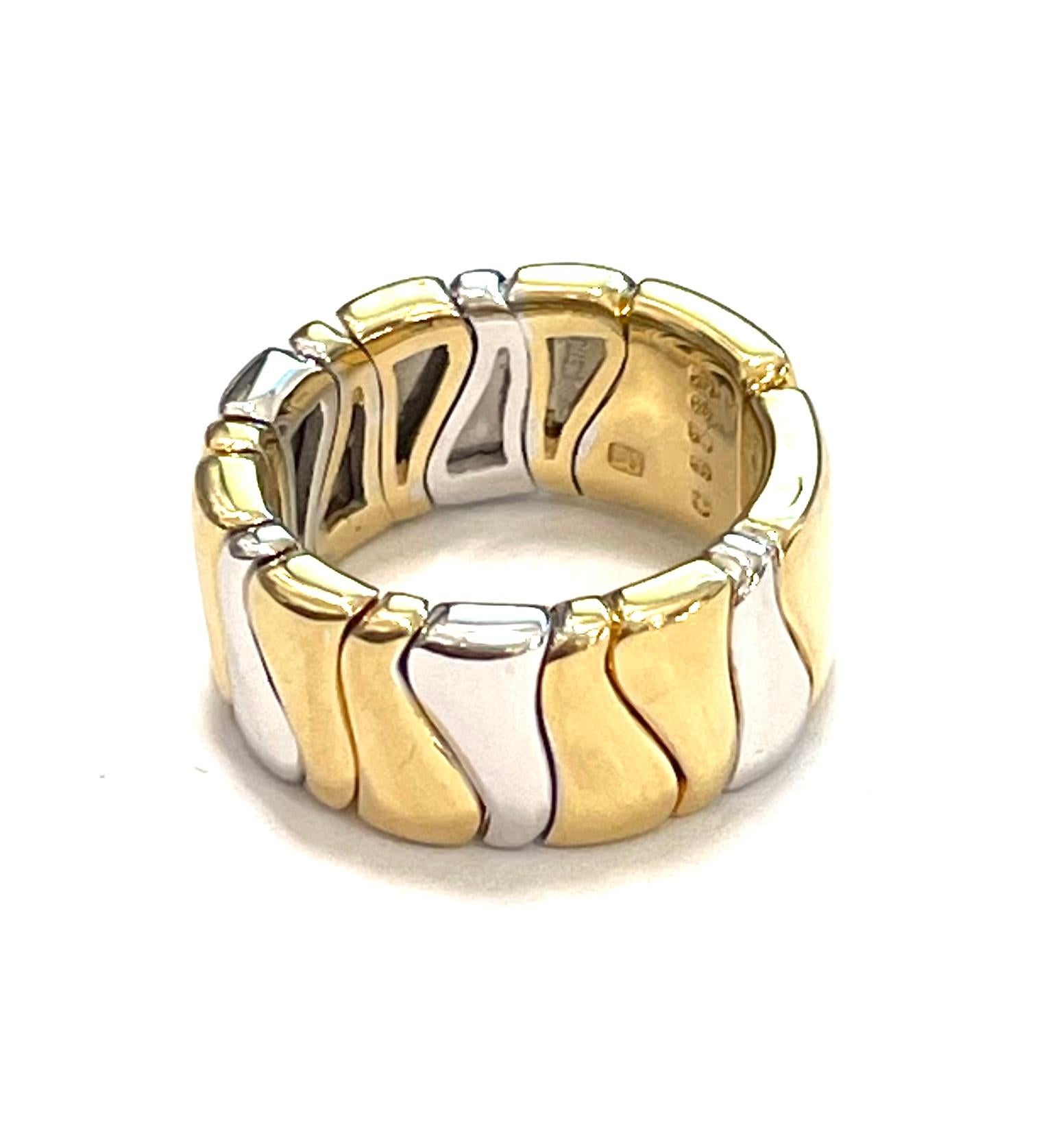 Women's Marina B 18k Yellow and White Ring