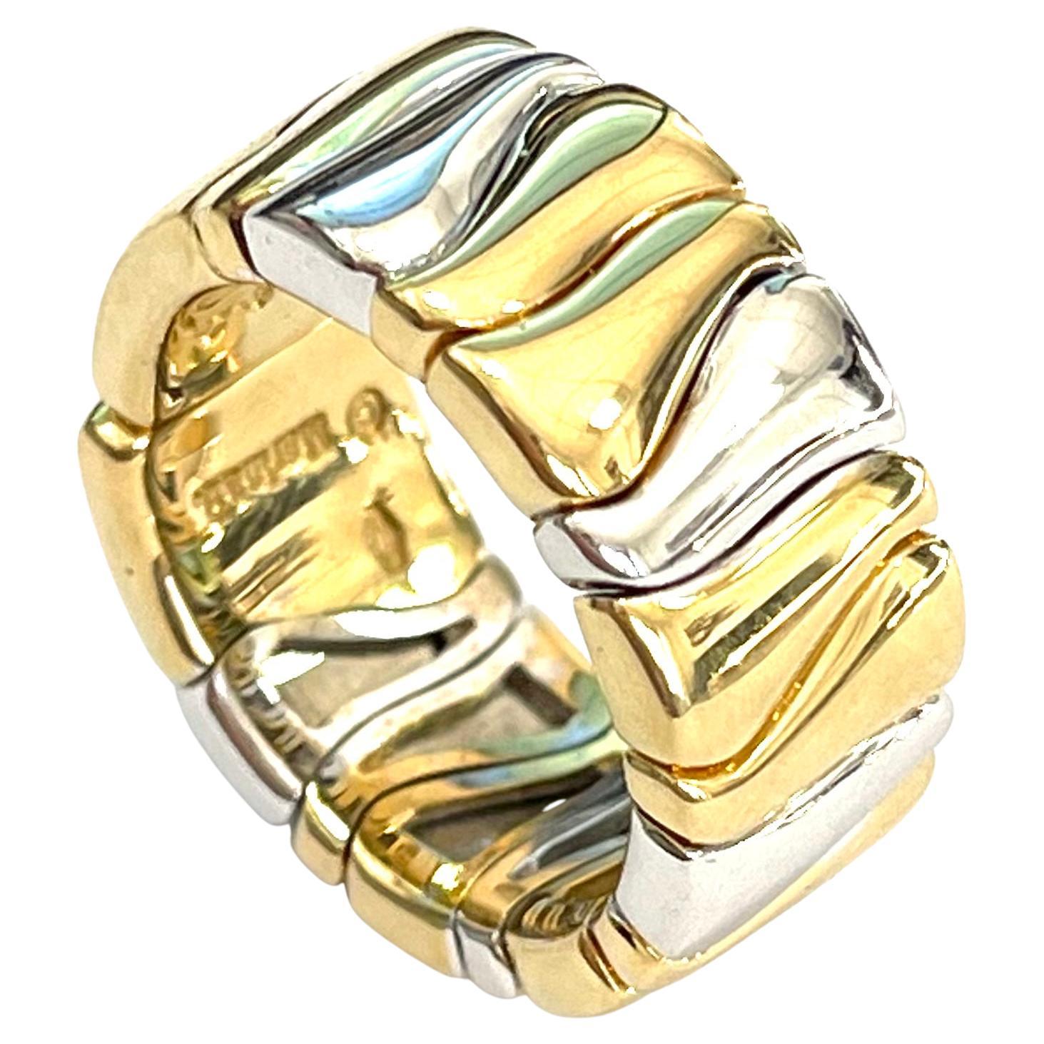 Marina B 18k Yellow and White Ring