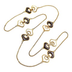 Marina B 18K Yellow Gold Mother of Pearl Diamond Chain Necklace