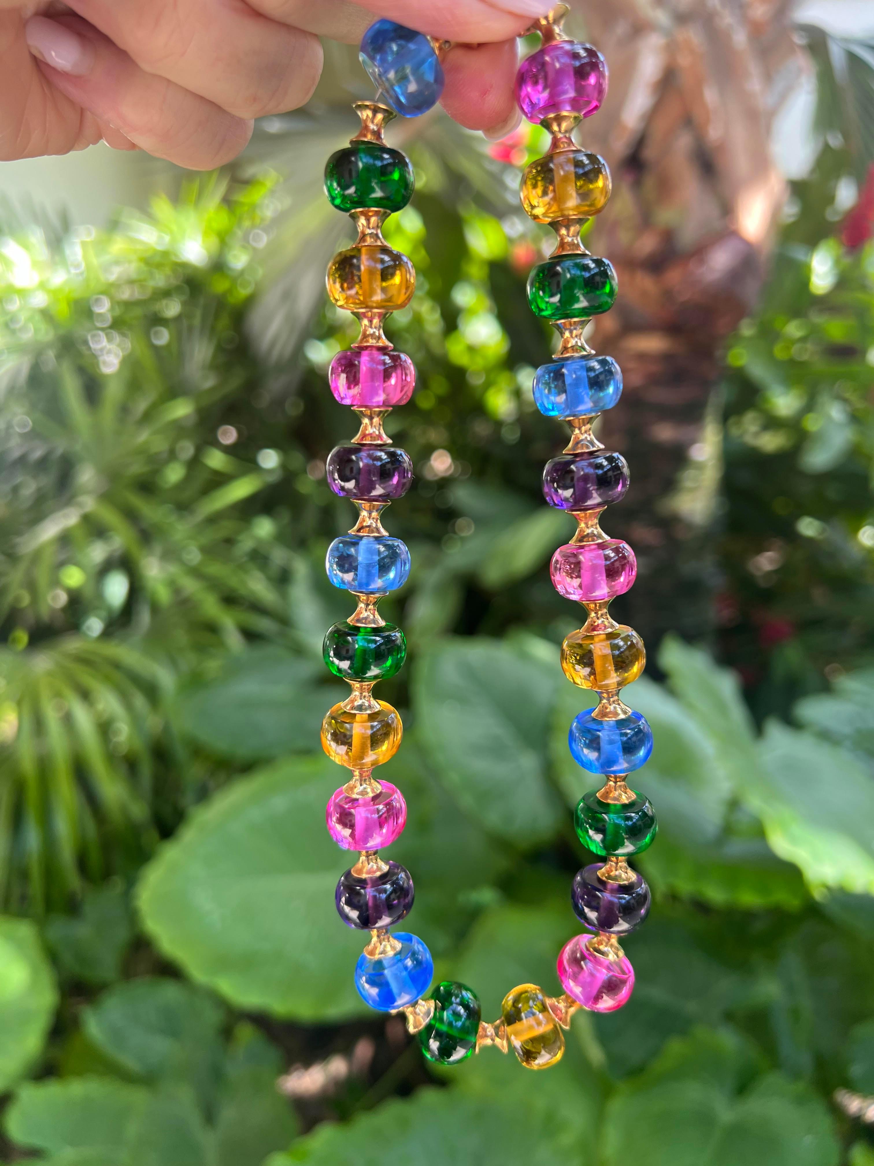 Marina B. multicolored glass bead 