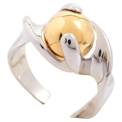 Marina B. 18K Yellow & White Gold Italian Ring