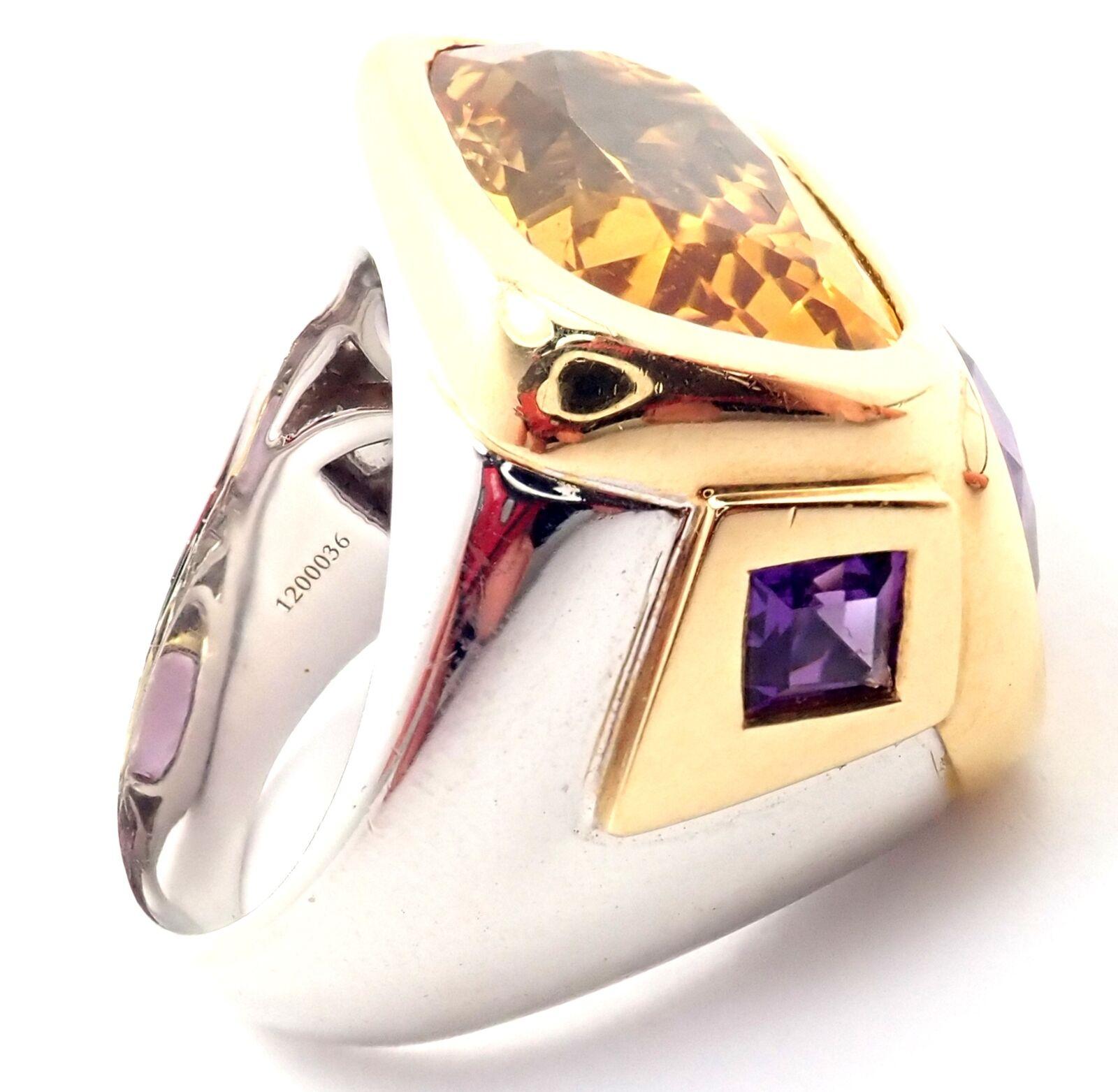 amethyst citrine ring