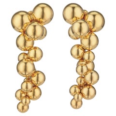 Marina B 'Atomo' 18k Yellow Gold Drop Earrings