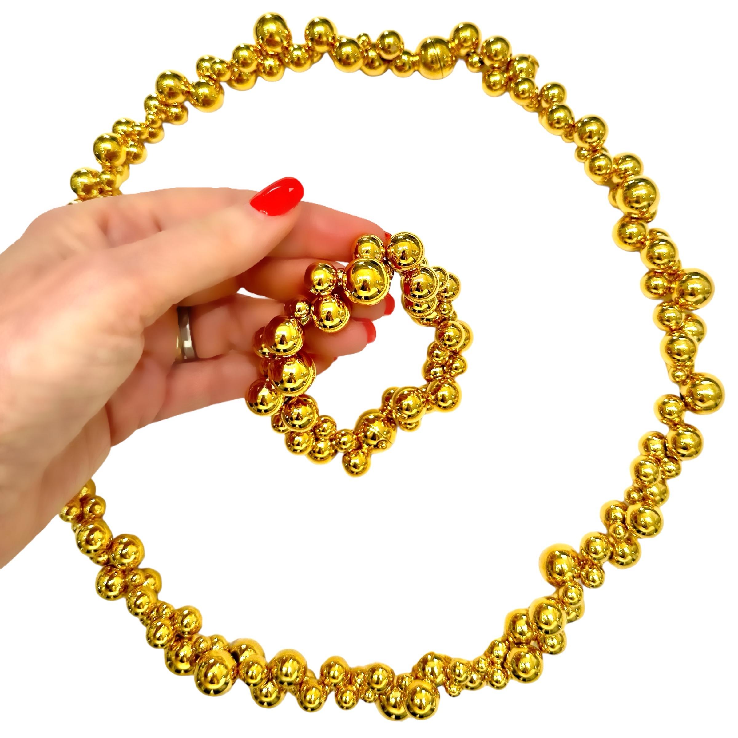 Marina B Atomo Necklace Bracelet Combination For Sale 2