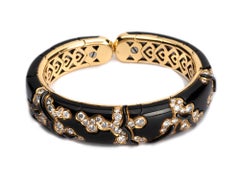 Marina B Armband "Mitsouko" aus geschwärztem Gold und Diamanten