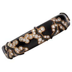 Marina B Armband "Mitsouko" aus geschwärztem Gold und Diamanten