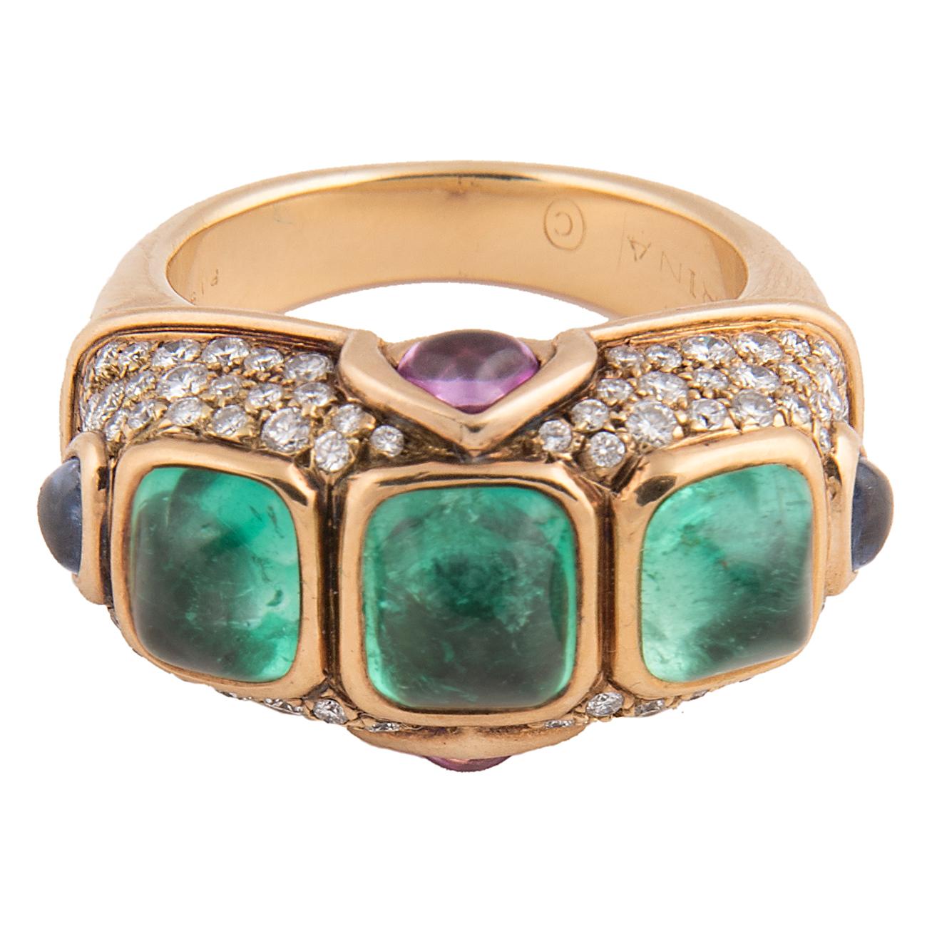 bulgari emerald ring