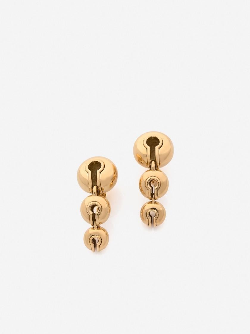 bell earrings gold