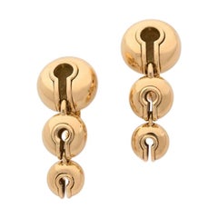 Marina B “Campanelli” Yellow Gold Bell Earrings