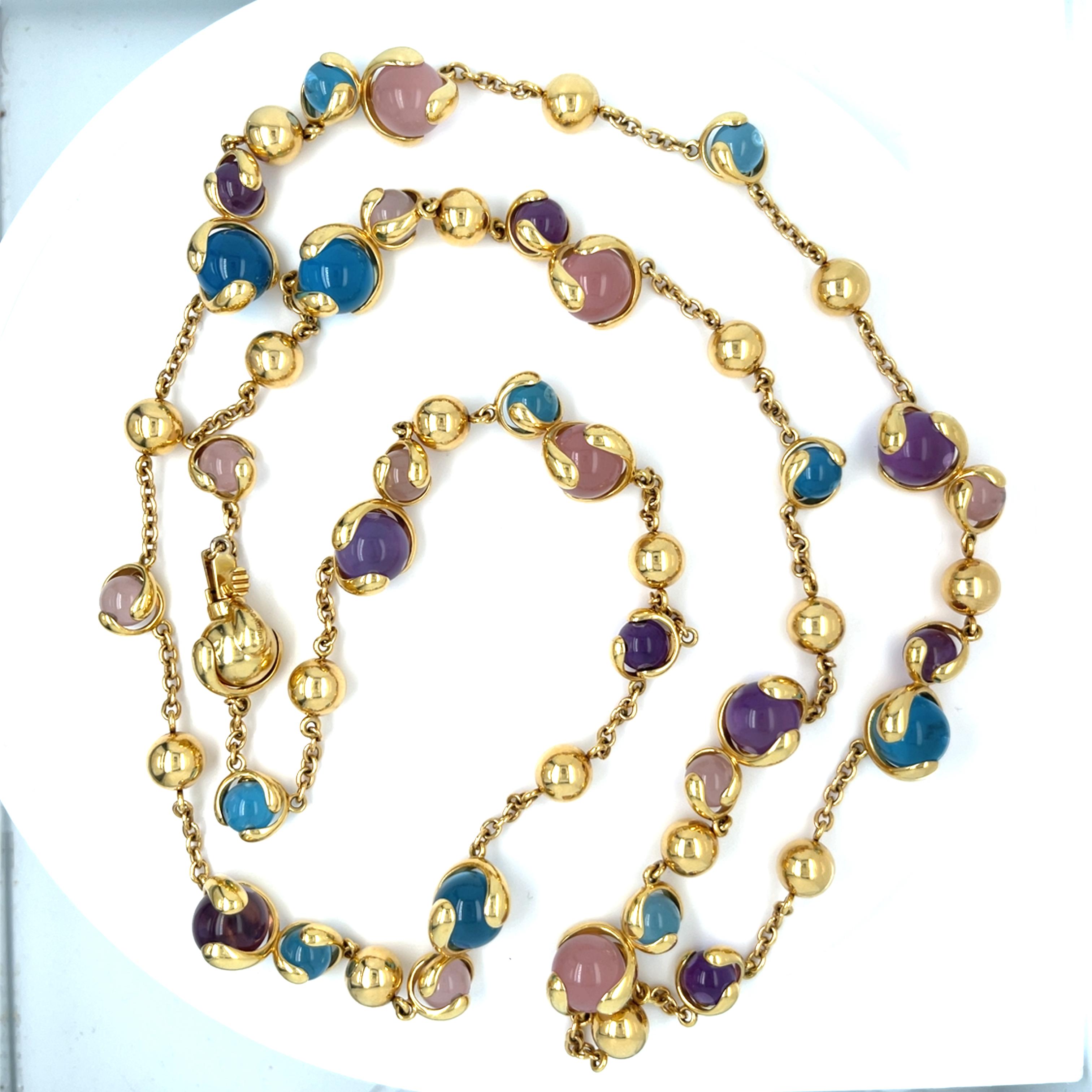 Marina B Cardan Collier en or 18 carats perlé 36