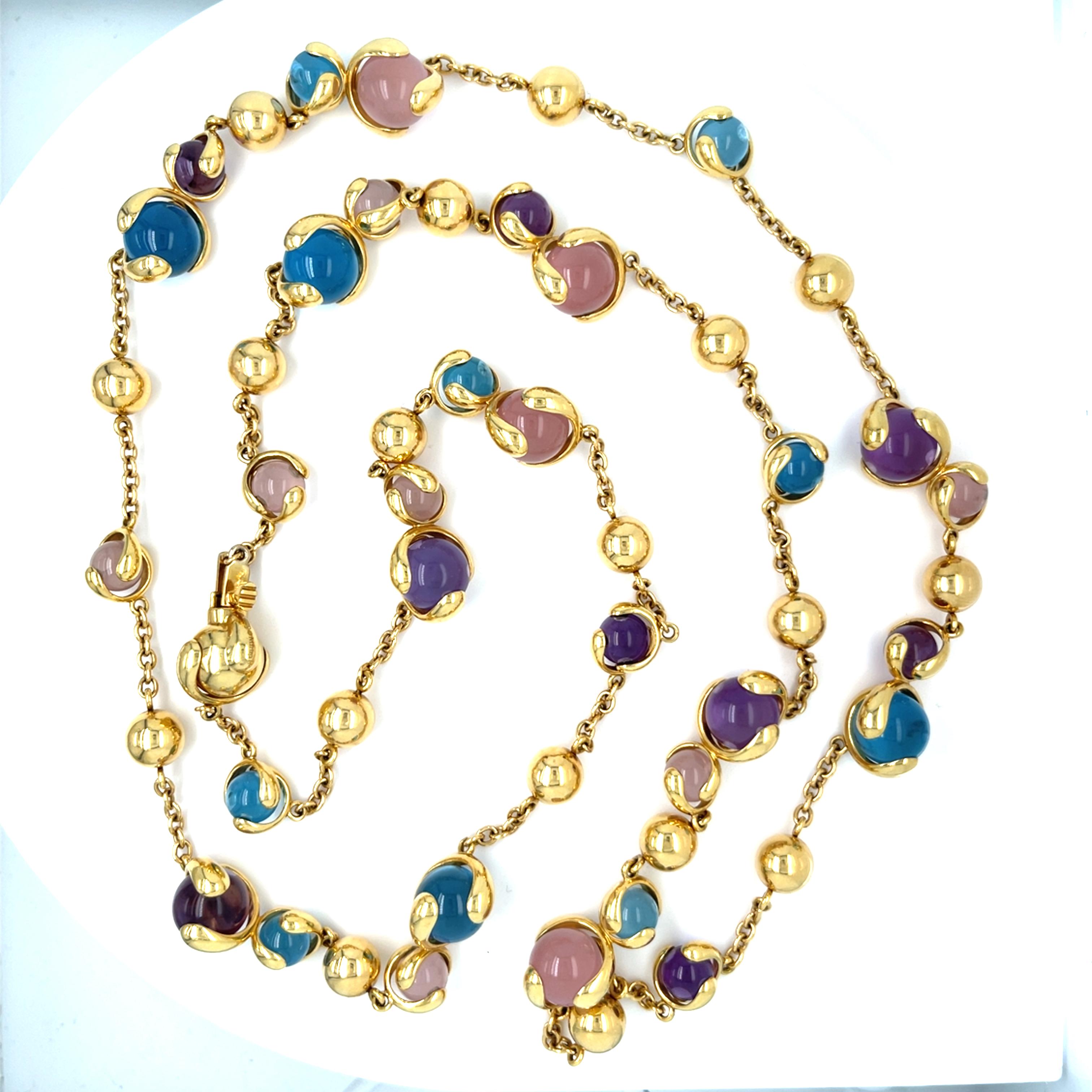Marina B Cardan Collier en or 18 carats perlé 36