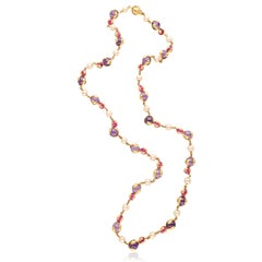 MARINA B. 'Cardan Perle' Halskette - Perle, rosa Turmalin und Amethyst