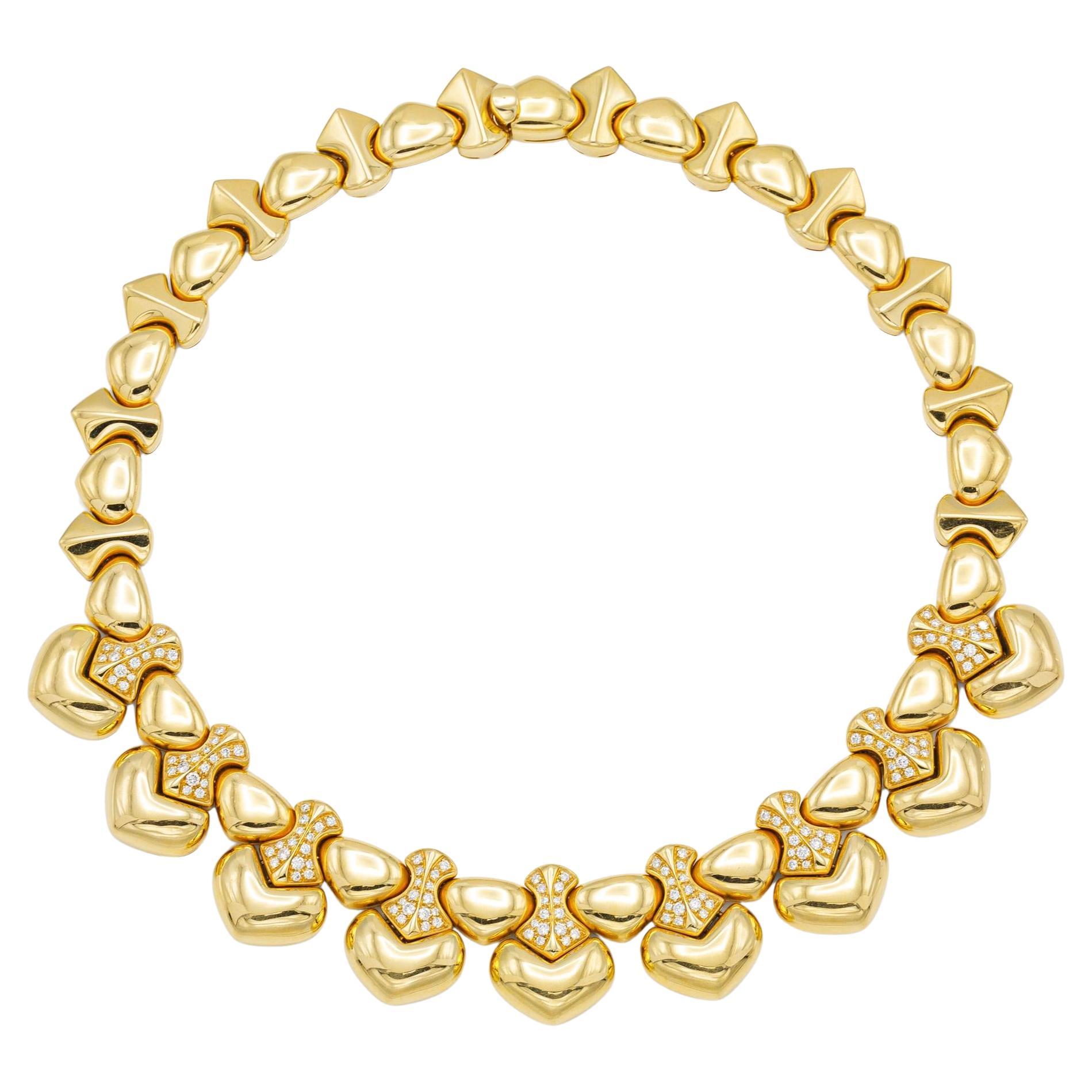 Marina B Ciao Hearts Necklace with Diamonds