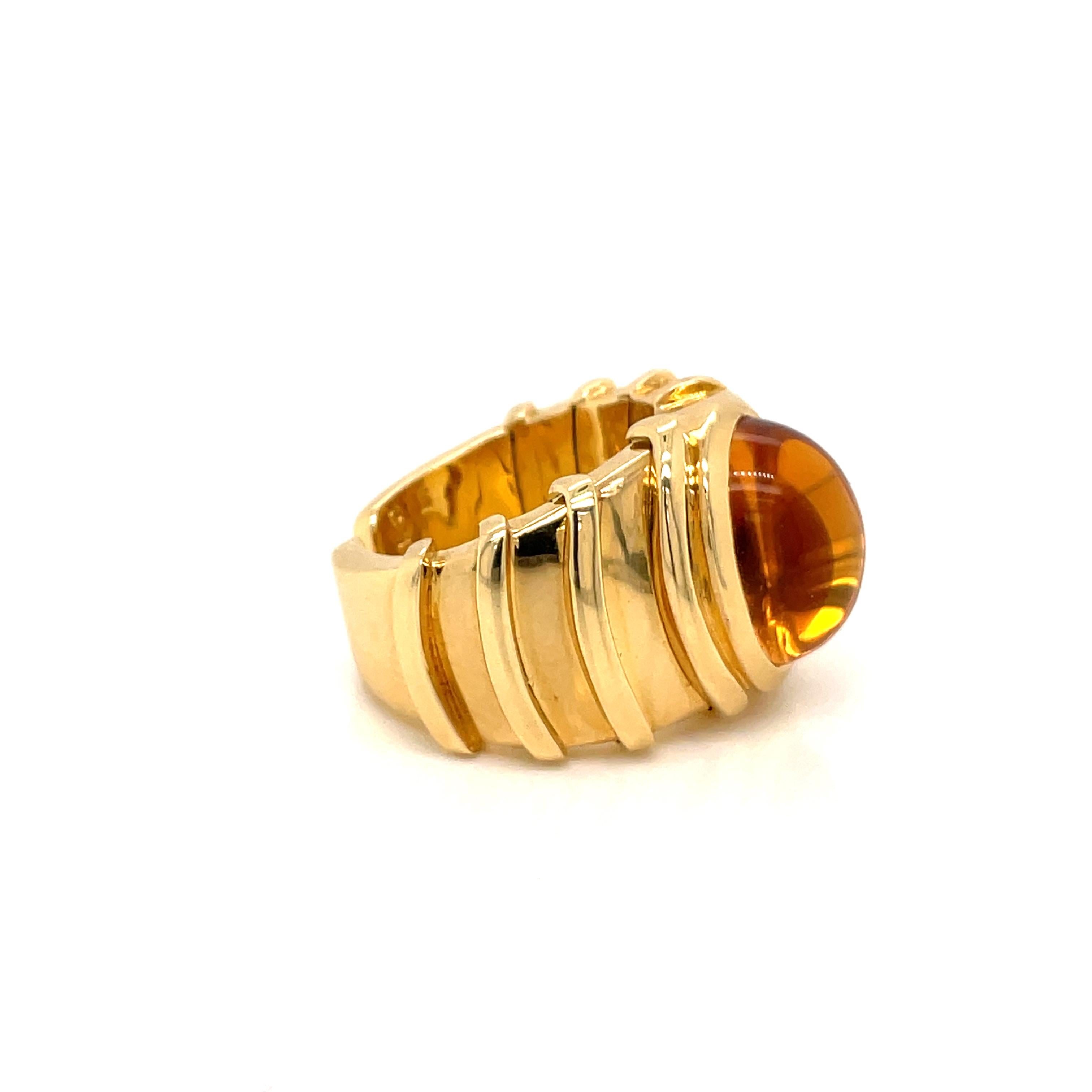 Women's Marina B Citrine Gold Ring