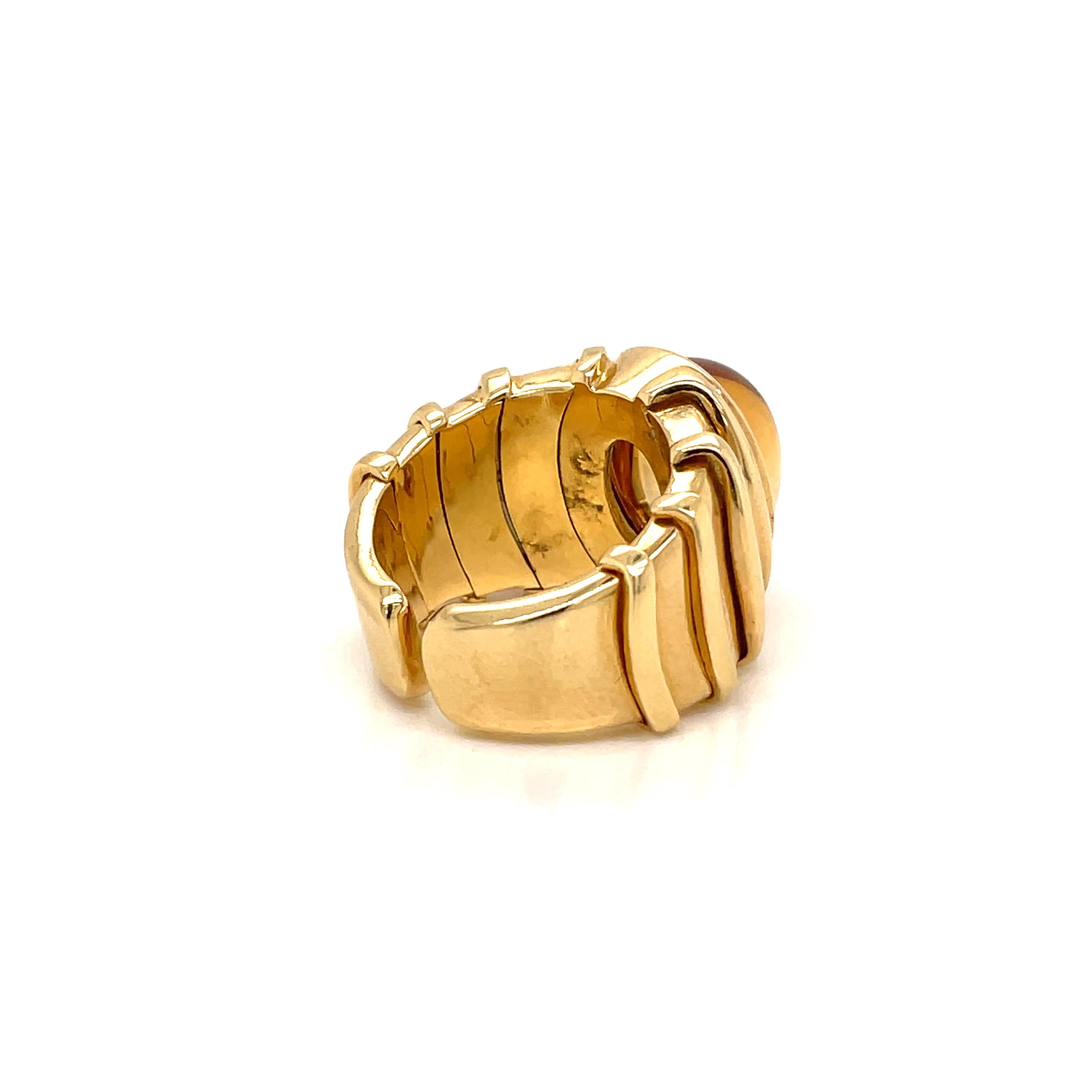 Marina B Citrine Gold Ring 1