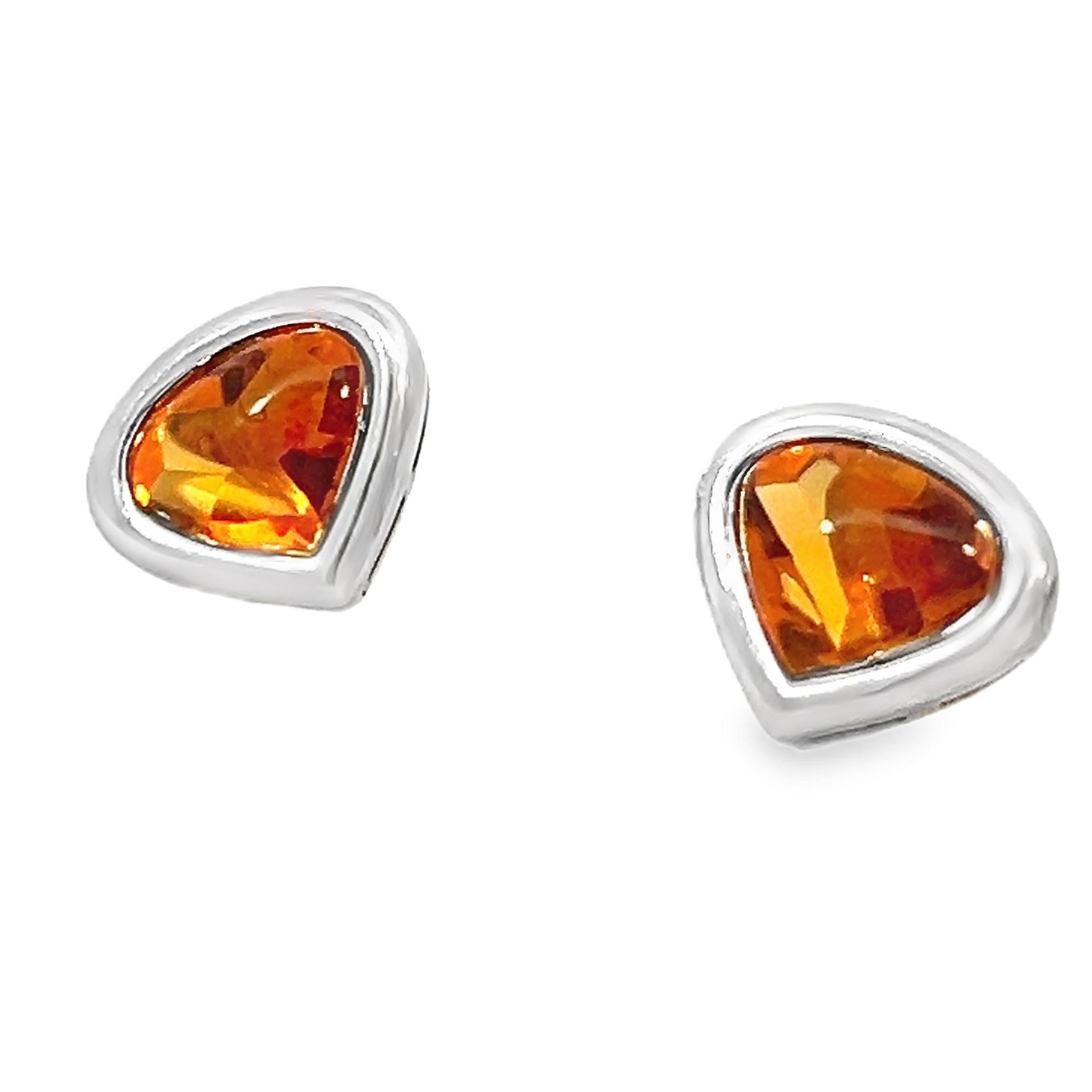 Marina B. Citrine Stud Earrings 1