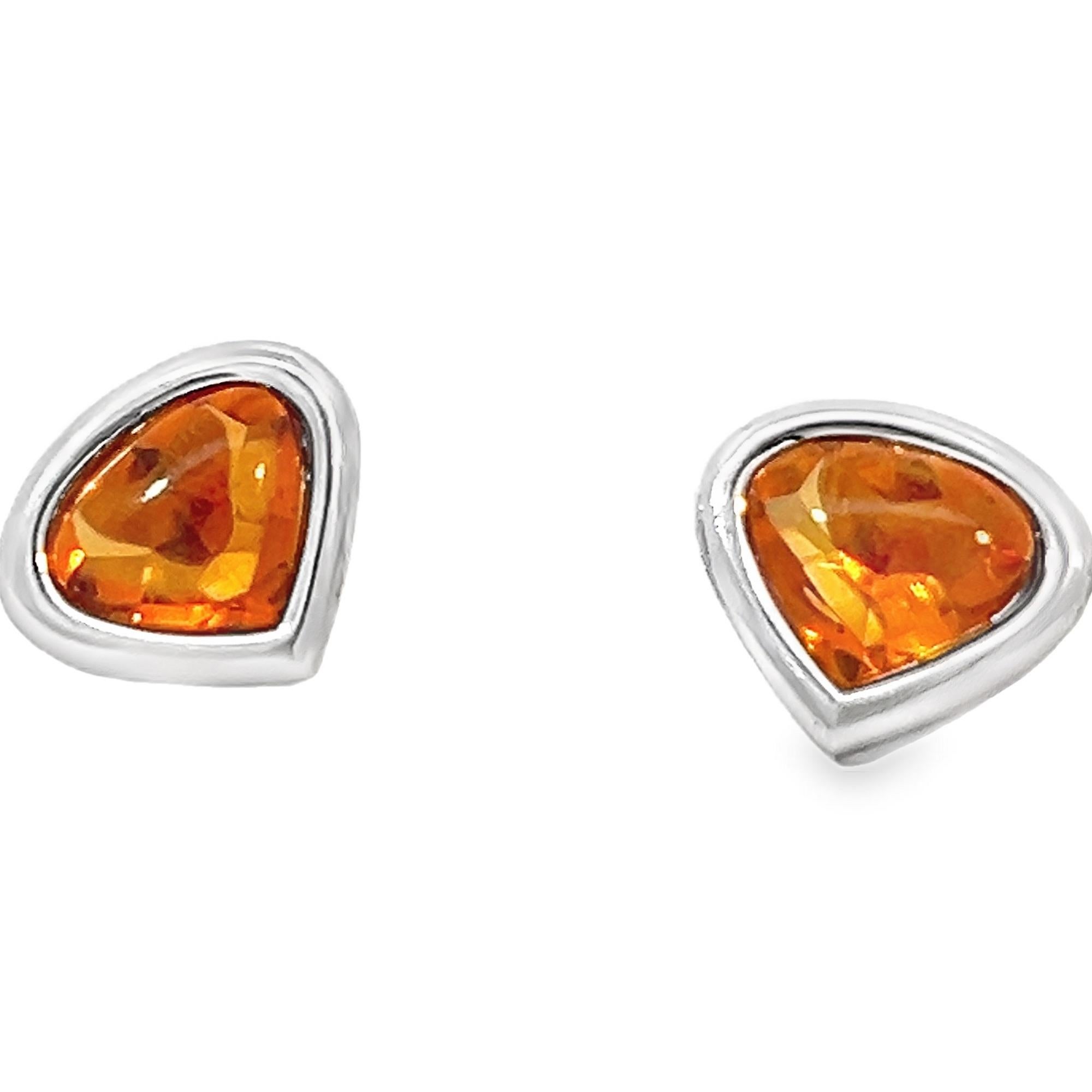 Marina B. Citrine Stud Earrings 2