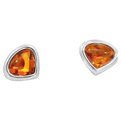 Marina B. Clous d'oreilles citrine