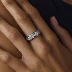 Anillo de Marina B Contemporary con un diamante de 1,10 quilates y oro blanco de 18 quilates