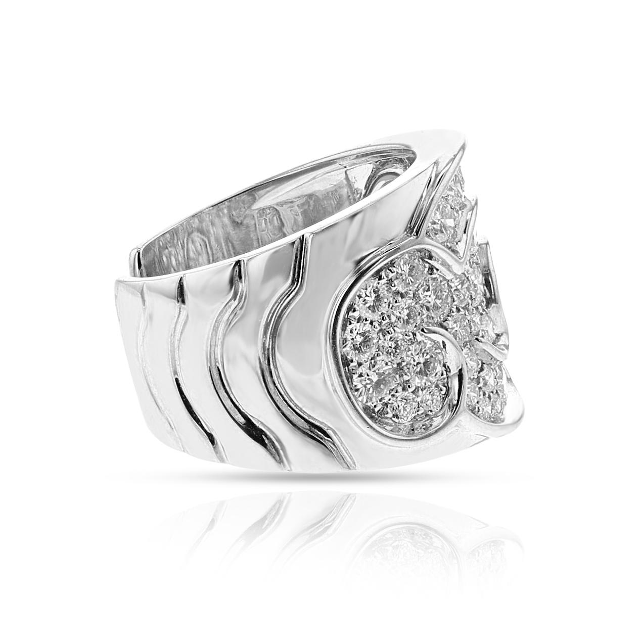 Marina B Anillo de cóctel de diamantes, 18k en venta 3