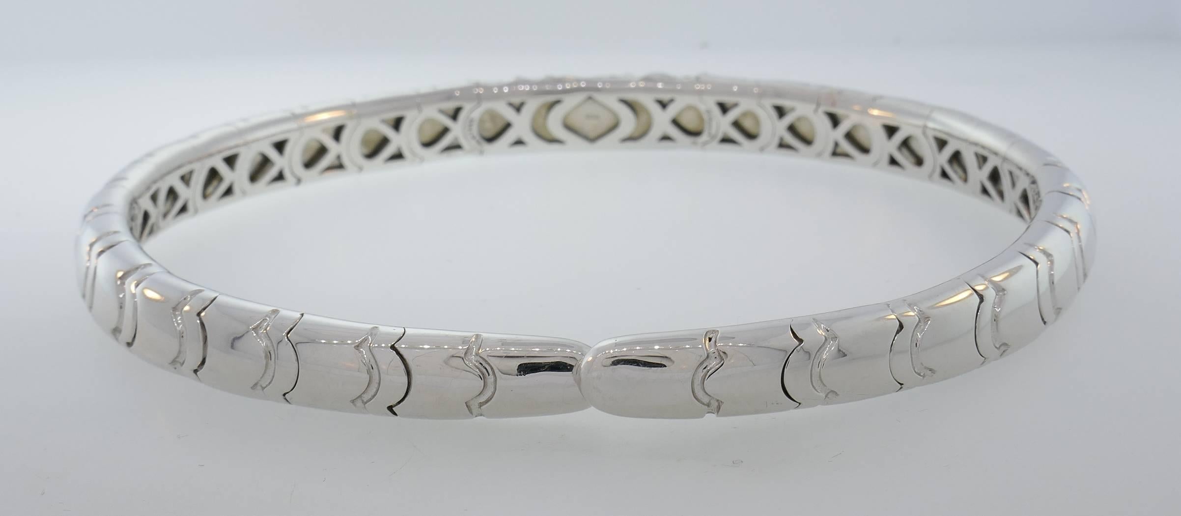 Vintage Marina B Diamond 18k White Gold Choker Necklace 1