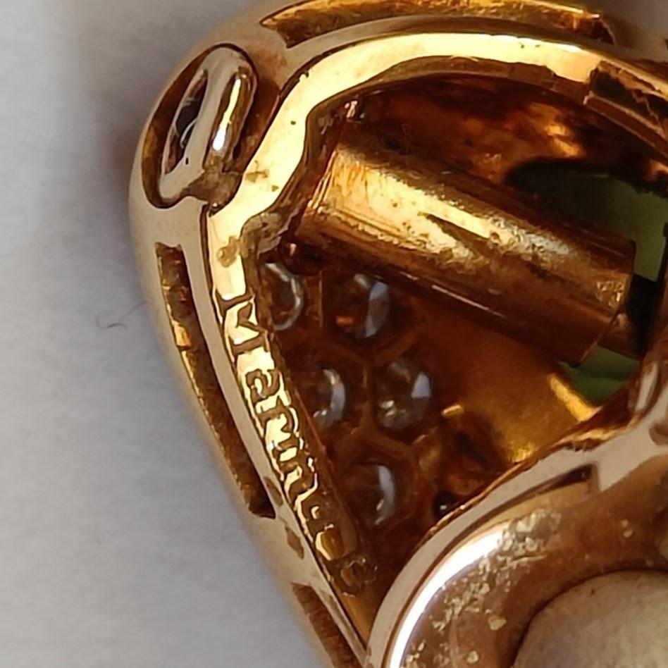 Marina B Ohrringe aus 18 Karat Gold, Peridot, Diamanten, Citrice und Onyx im Angebot 3