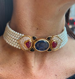 Marina B Gem Set Choker