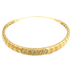 Marina B. Gold 18K and Diamond 'Onda' Necklace
