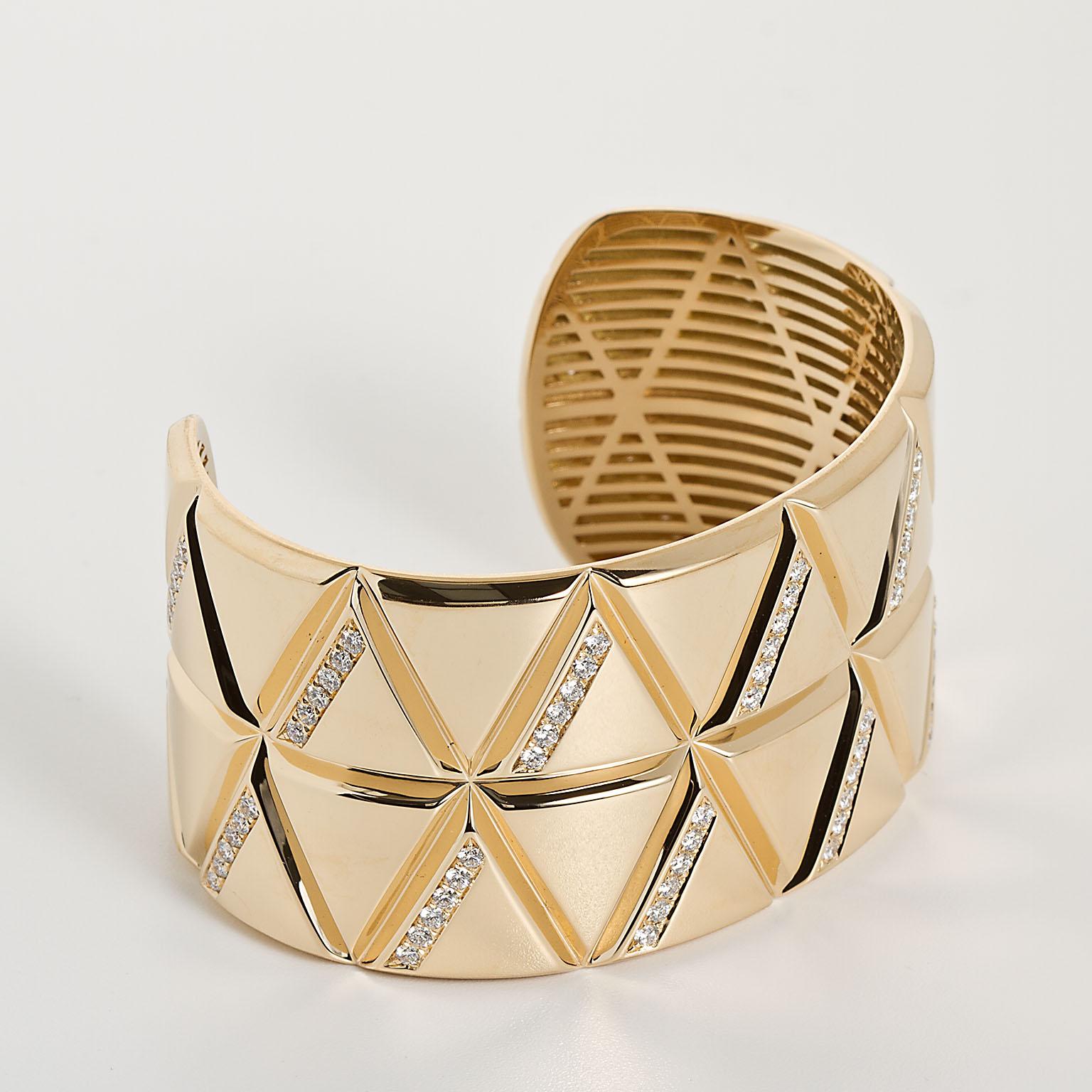 Marina B Gold-Diamant-Armreif (Moderne) im Angebot