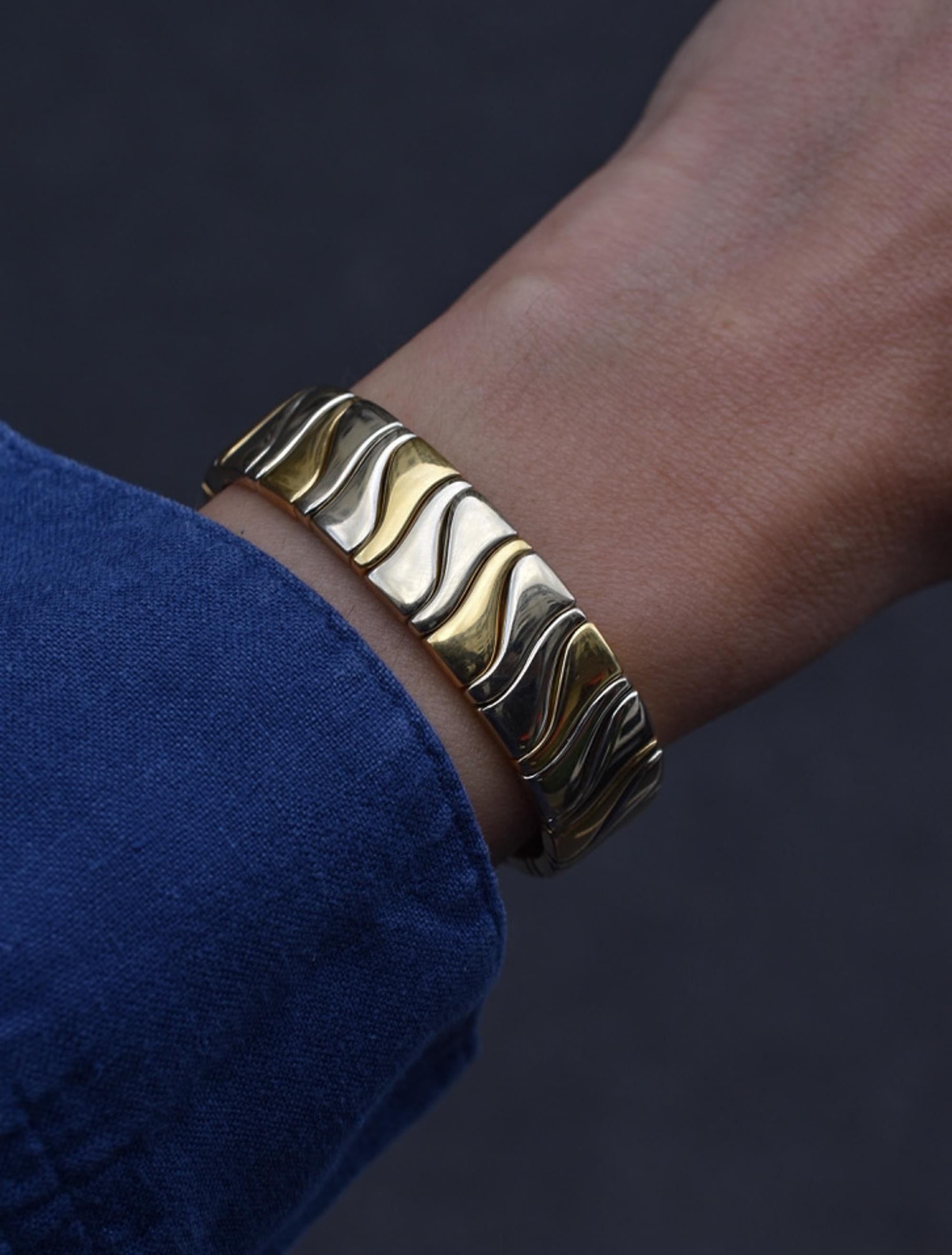 Marina B  Bracciale e orecchini 'Karen' in oro 18k in vendita 5