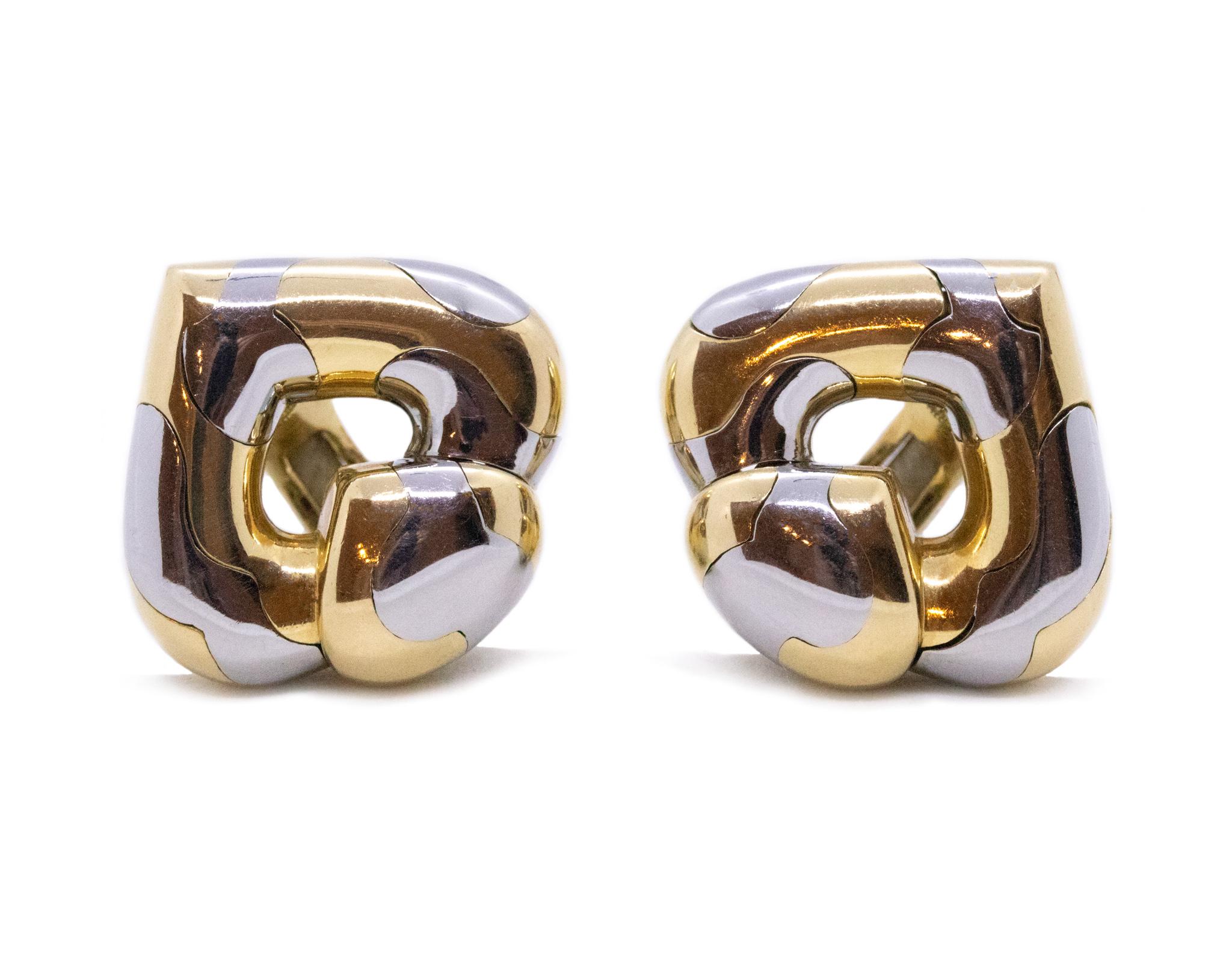 Pair of ear clips earrings designed by Marina B. (Bvlgari). 

This pair is part of the 