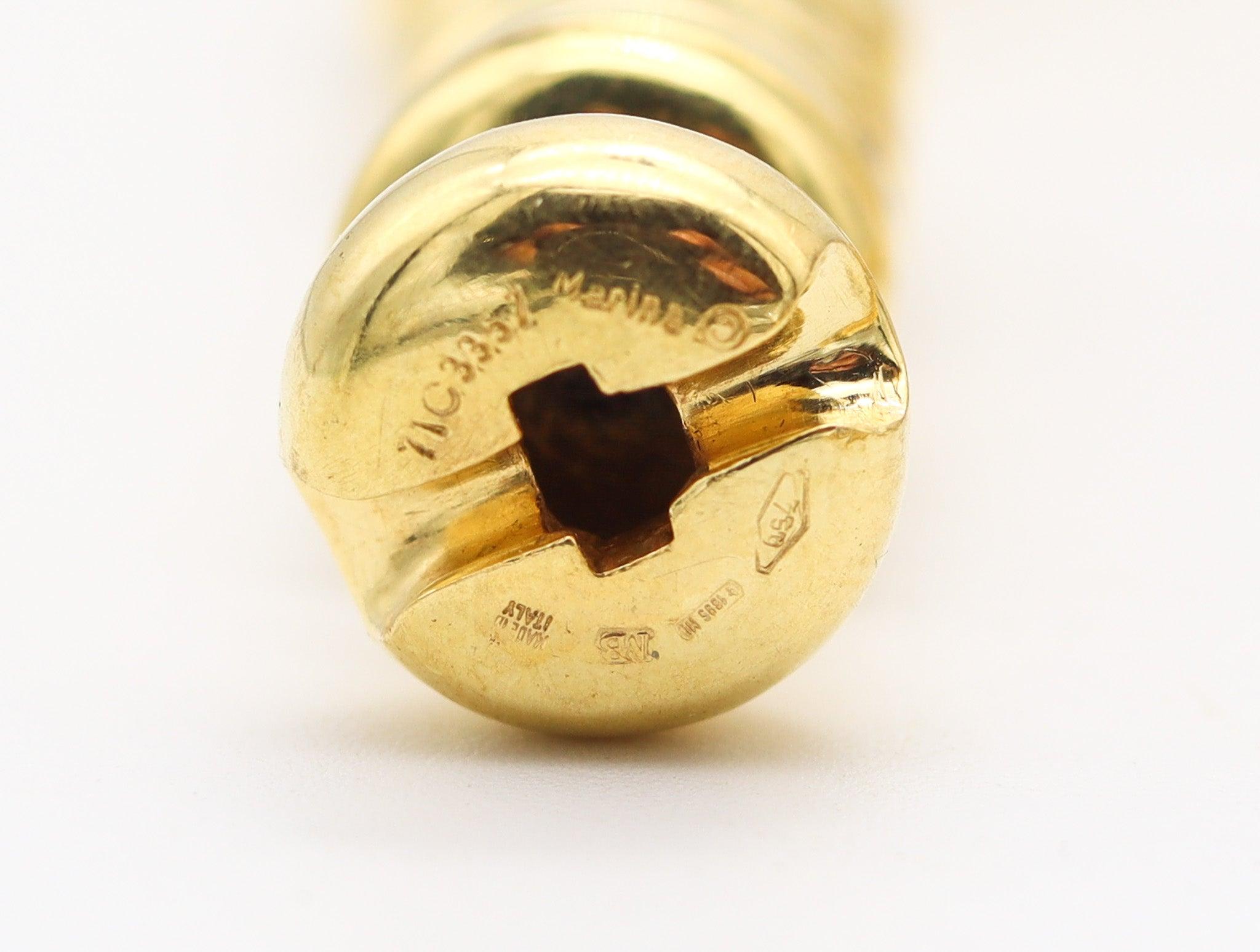 MARINA B. Milano 1996 Limited Edition Modernist Spring Necklace 18Kt Yellow Gold en vente 2