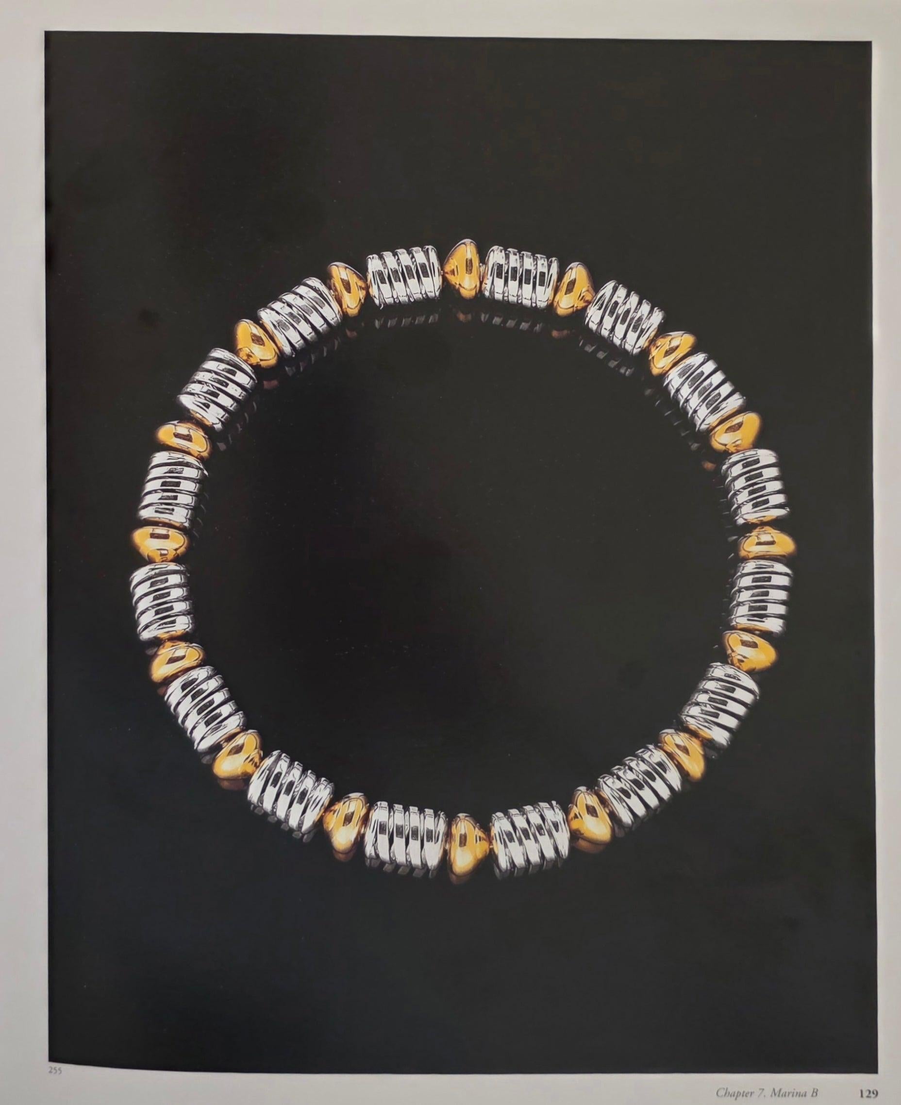 MARINA B. Milano 1996 Limited Edition Modernist Spring Necklace 18Kt Yellow Gold en vente 3