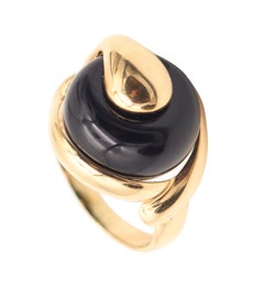 MARINA B. Milano CARDAN Cocktail Ring In 18Kt Yellow Gold With Onyx