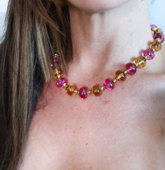 MARINA B. Milano Pneus Necklace In 18Kt Yellow Gold With Russian Quartzes
