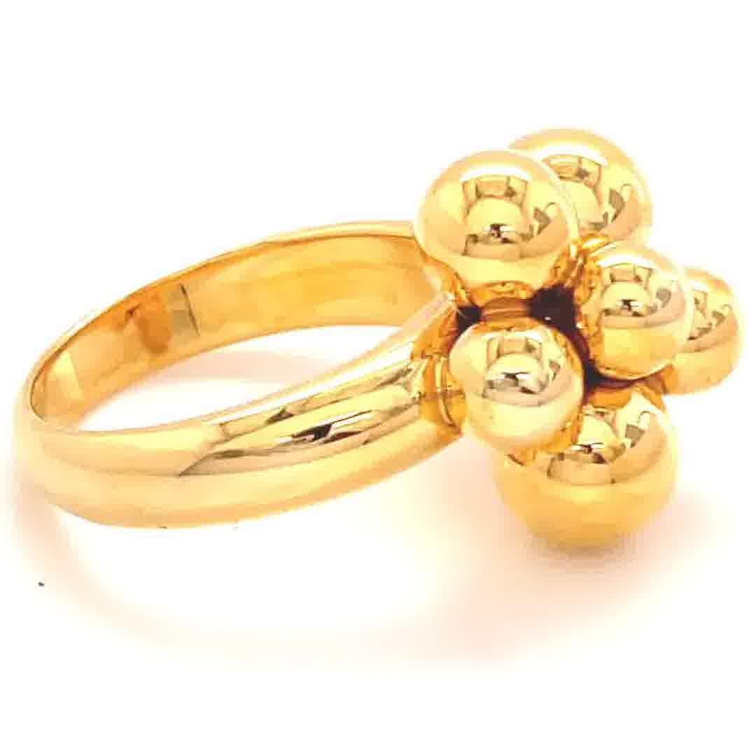 Women's Marina B Mini Atomo 18 Karat Yellow Gold Ring
