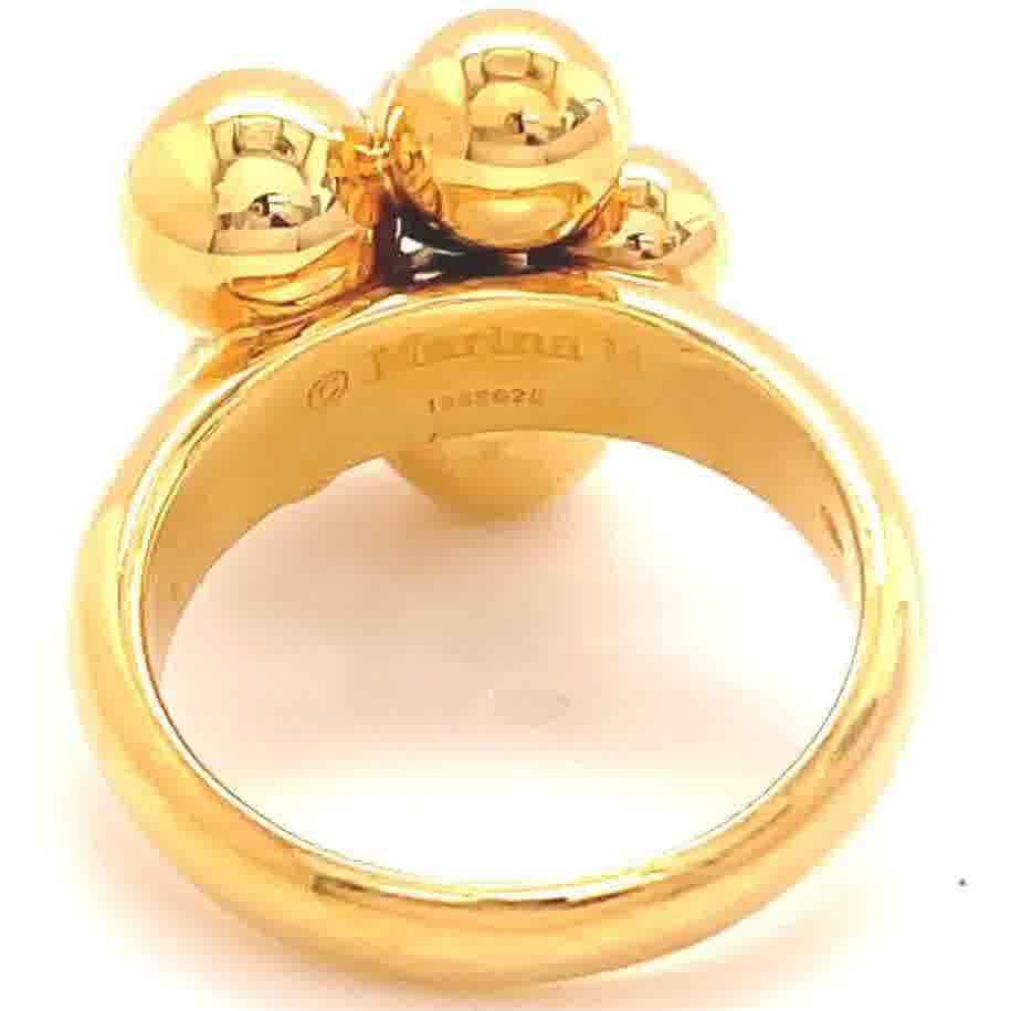 Marina B Mini Atomo 18 Karat Yellow Gold Ring 1