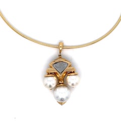 Marina B Multi Gem Pearl Necklace