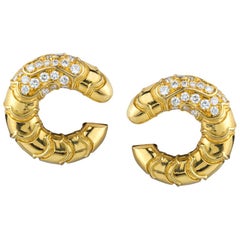 Marina B "Onda" Diamond Earclips