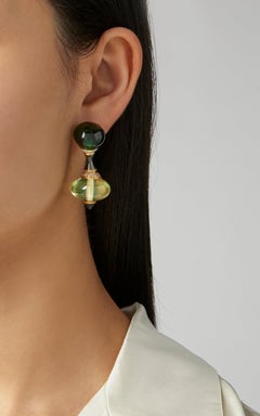Marina B Onyx Quartz Diamonds Ear-Pendants