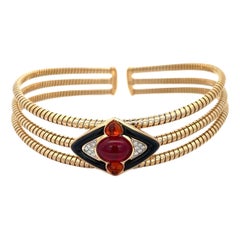 Marina B Collier ras de cou en rubellite