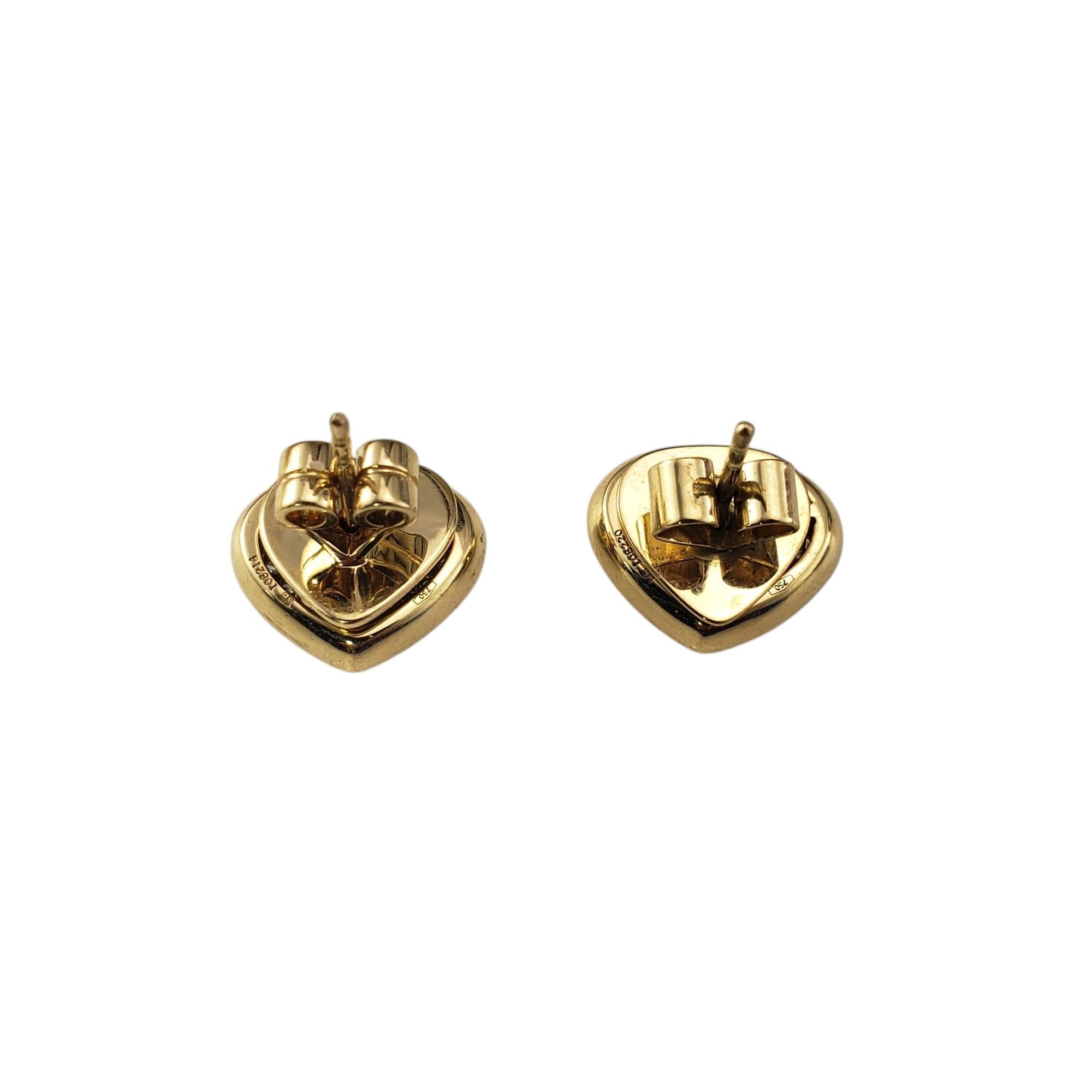 Marina B Trisola 18K Yellow Gold Pave Diamond Teardrop Stud Earrings #20583 In Good Condition In Washington Depot, CT
