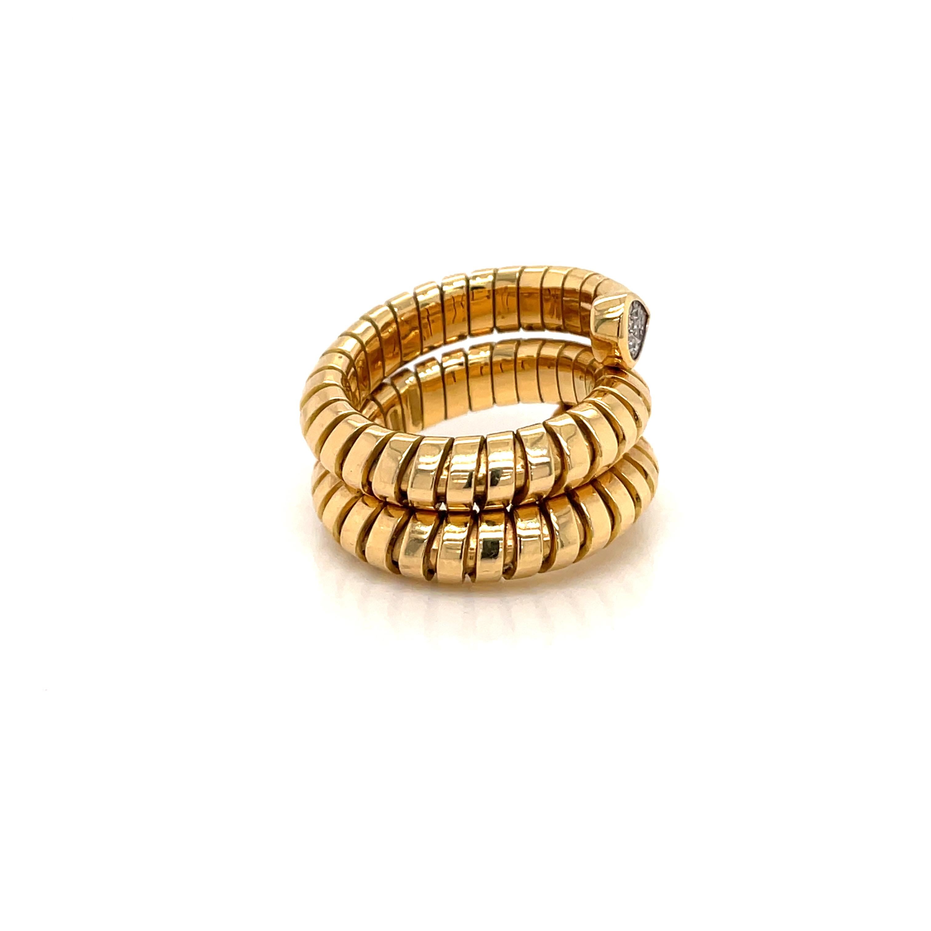 Marina B Trisola Pavé Diamond Gold Ring 1
