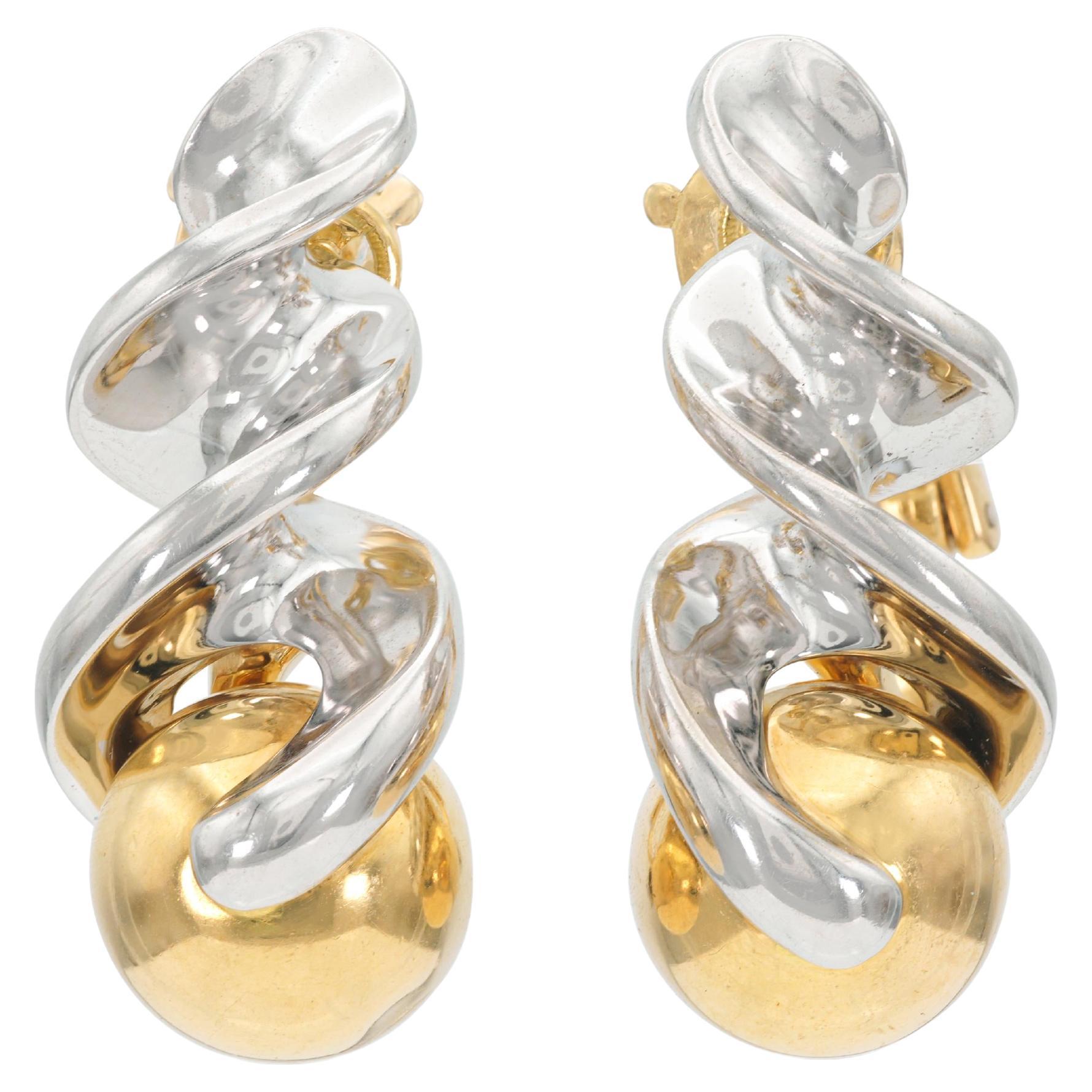 Marina B Two-Toned Fusulli Earrings