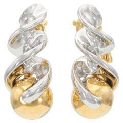 Marina B Boucles d'oreilles fusulli bicolores