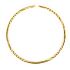 Marina B collana girocollo Tubogas d'epoca in oro giallo 18 ct.