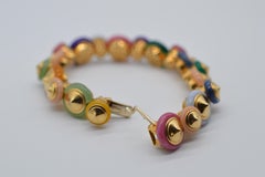 Marina B Bracelet « Yara » en or jaune 18 carats avec pierres semi-précieuses non porté