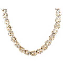 Marina B. Yellow and White Gold Diamond Necklace