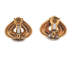 Marina B Yellow and White Gold Earrings
